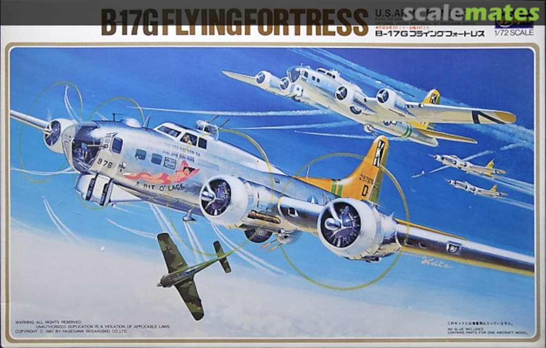 Boxart B-17G FlyingFortress K10 Hasegawa