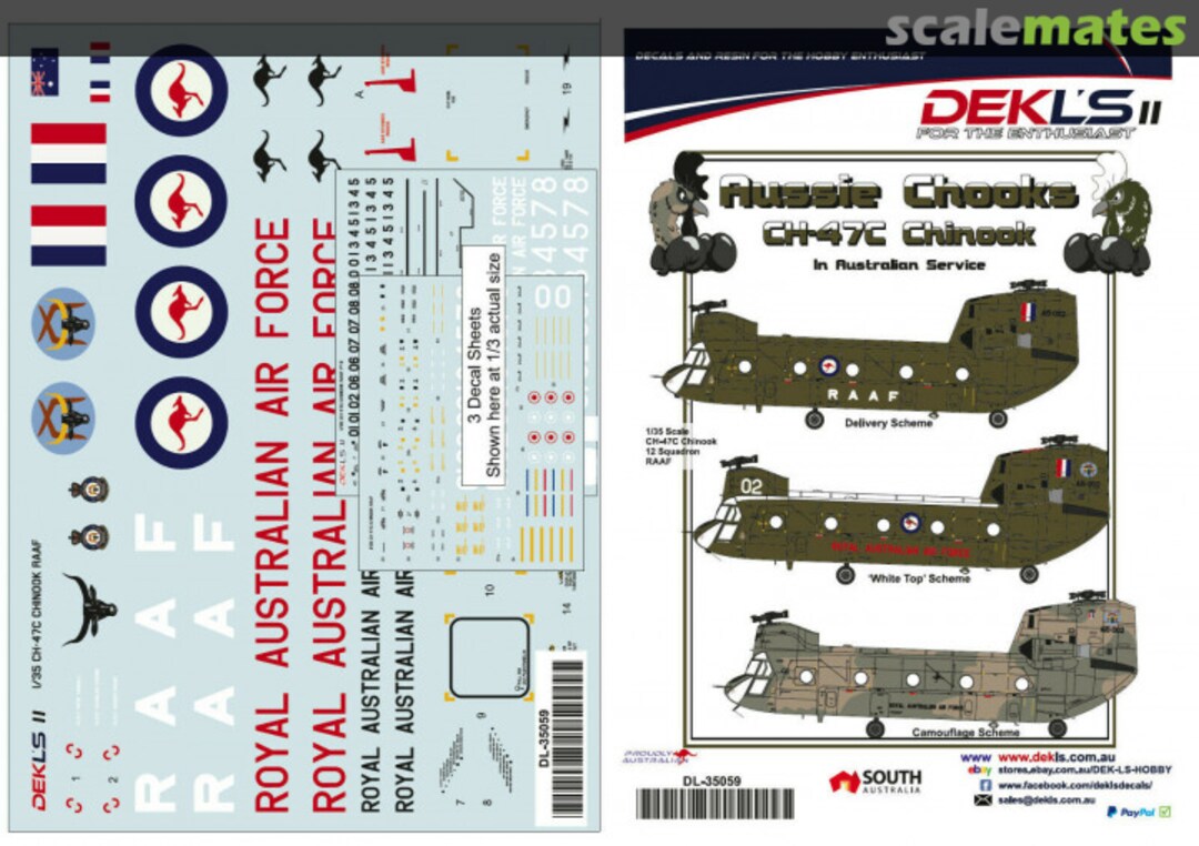 Boxart CH-47C Chinook DL35059 DEKL's