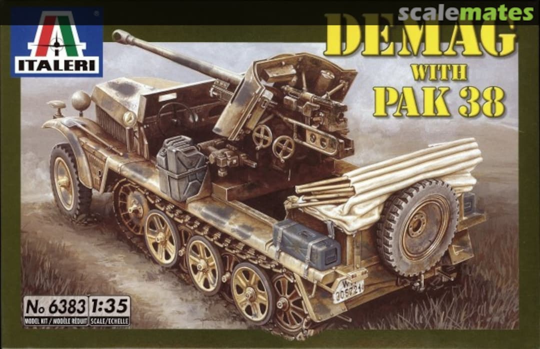 Boxart Demag with PaK 38 6383 Italeri