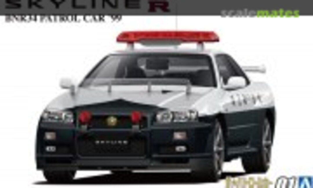 1:24 Nissan BNR34 Skyline GT-R Patrol Car '99 (Aoshima 062807)