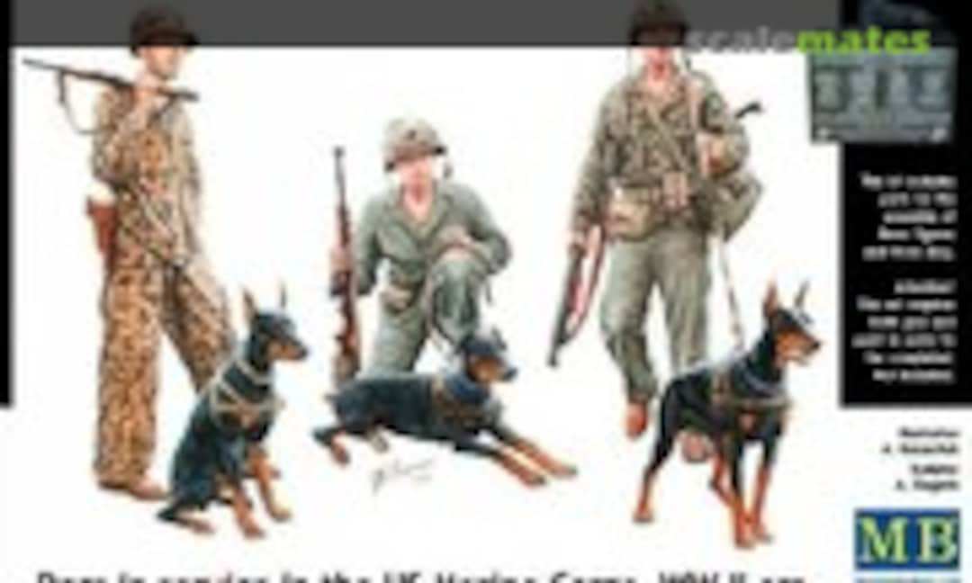 1:35 Dogs in service in the US Marine Corps, WW II era (Master Box MB35155)