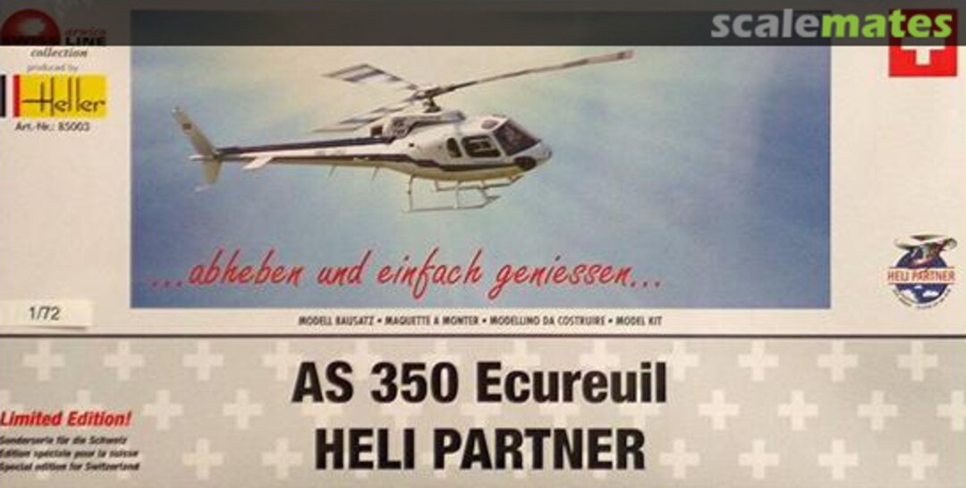 Boxart AS 350 Ecureuil Heli Partner 85003 Heller