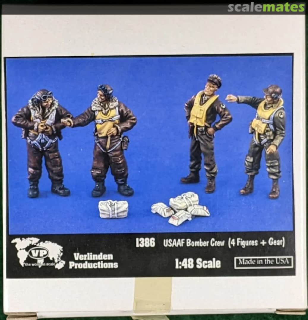 Boxart USAAF Bomber Crew WWII 1386 Verlinden Productions