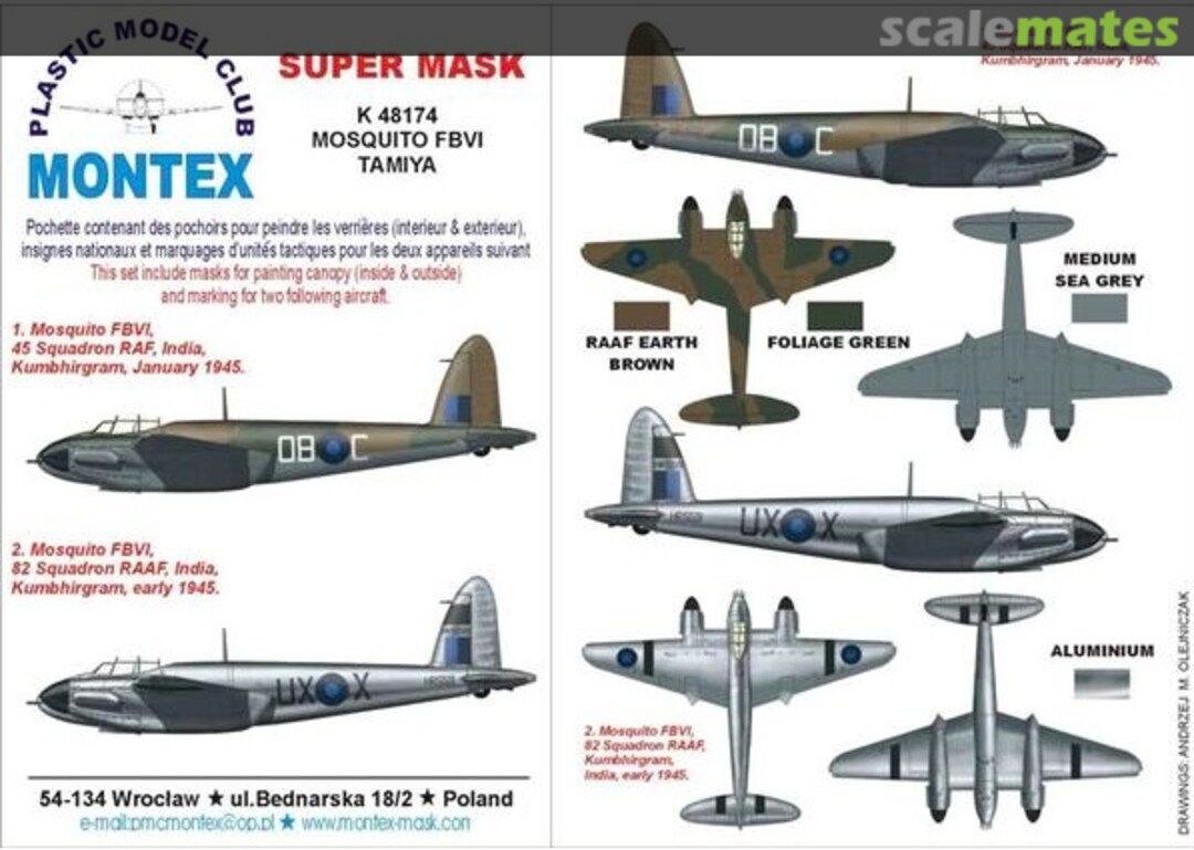 Boxart DH 98 Mosquito FB VI "RAF & RAAF" K48174 Montex