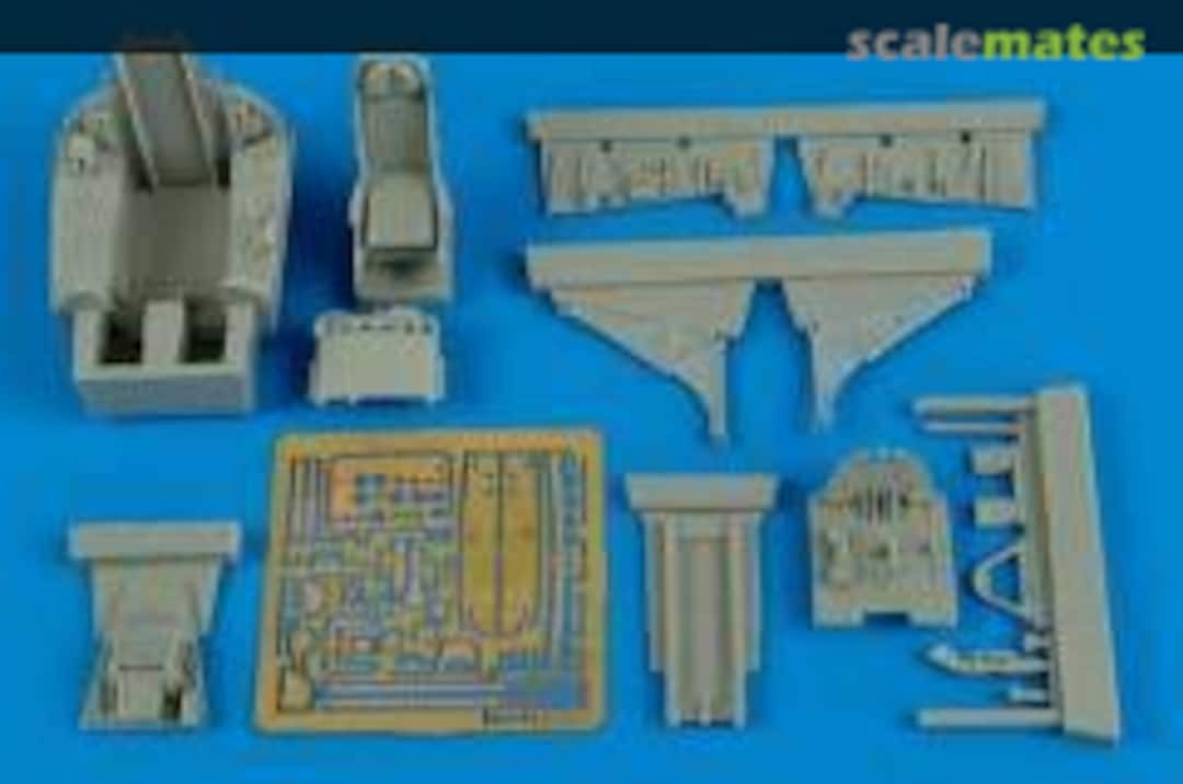 Boxart F-100C Super Sabre-early cockpit set 4568 Aires