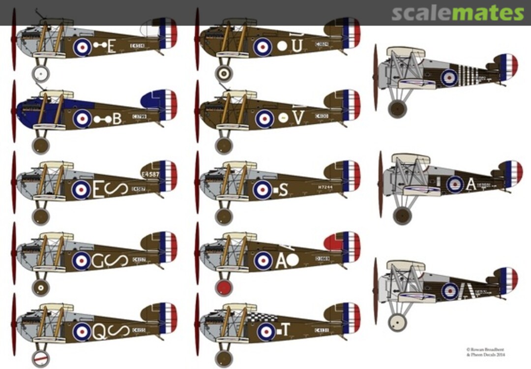 Boxart Sopwith Dolphin (Revised) & Snipe 48036 Pheon Decals