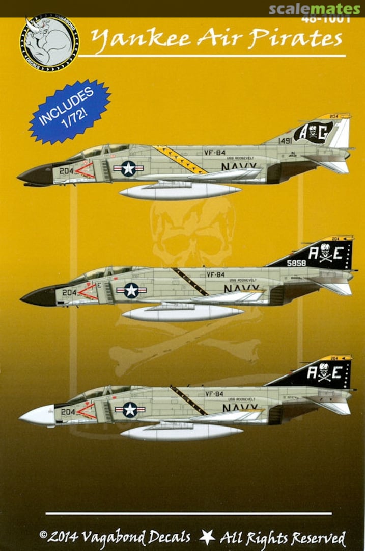 Boxart Yankee Air Pirates 48-1001 Vagabond Decals