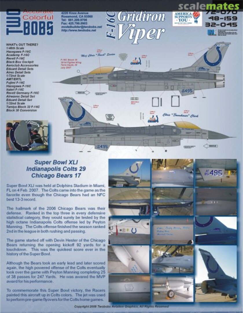 Boxart F-16C 72-070 TwoBobs Aviation Graphics