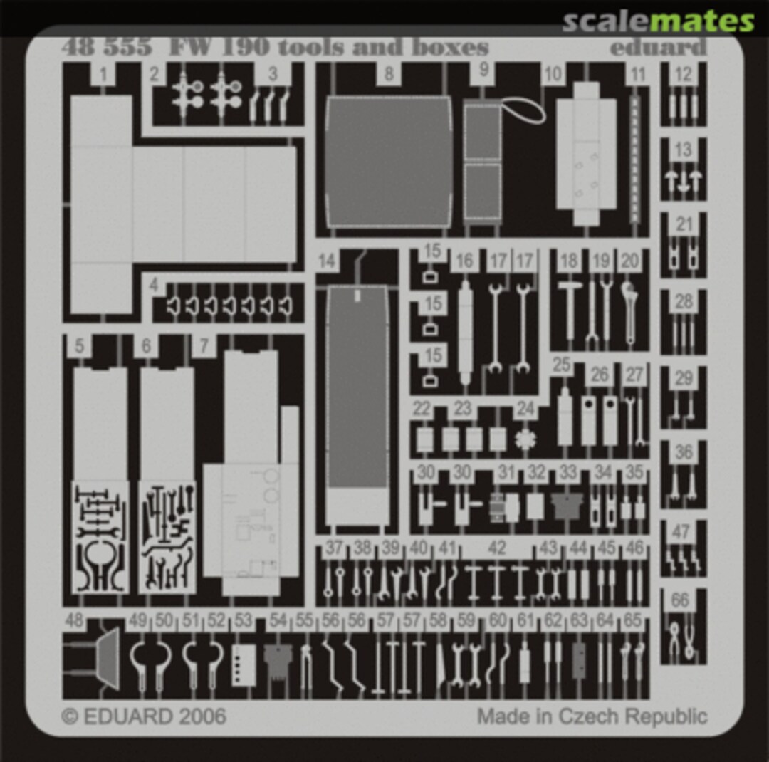 Boxart Fw 190A/F tools and boxes 48555 Eduard