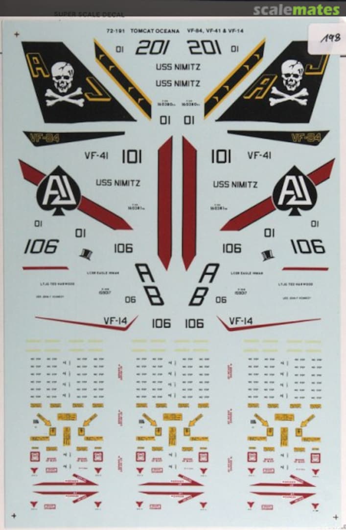 Boxart Oceana Tomcats 72-191 Microscale