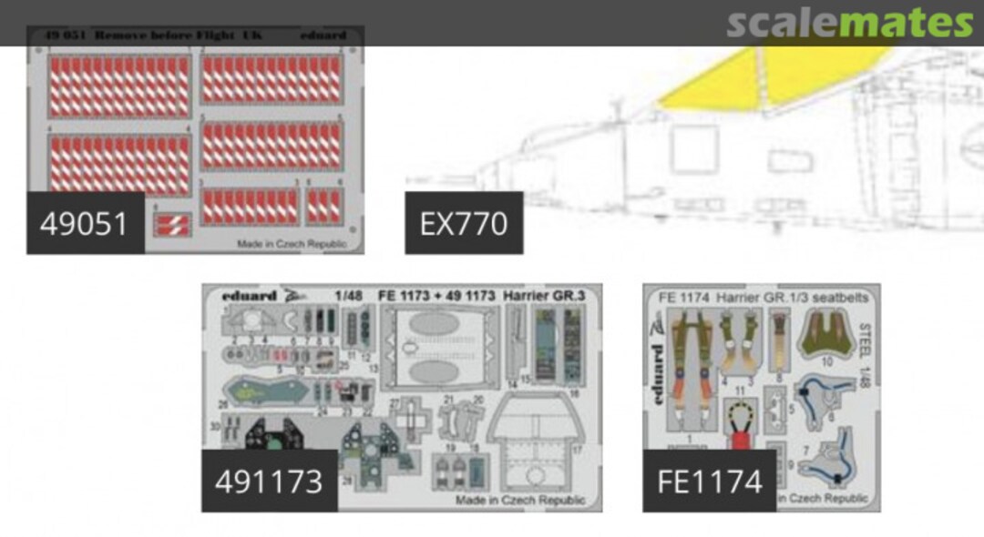 Contents Harrier GR.3 KINETIC BIG49293 Eduard