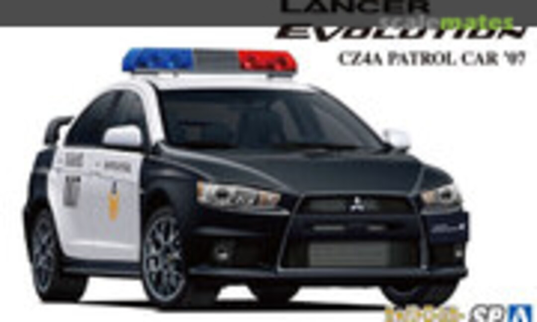 1:24 Mitsubishi CZ4A Lancer Evolution X Patrol Car '07 (Aoshima 062821)