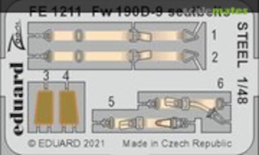 1:48 Fw 190D-9 seatbelts (Eduard FE1211)