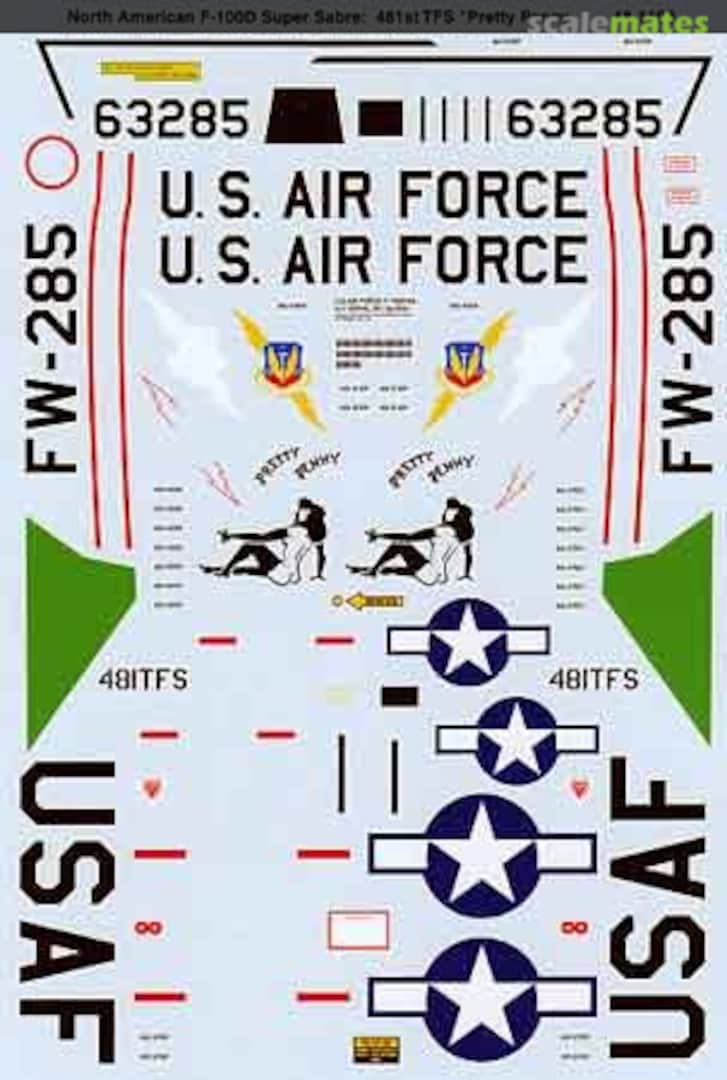 Boxart F-100D Super Sabre 48-1199 Microscale