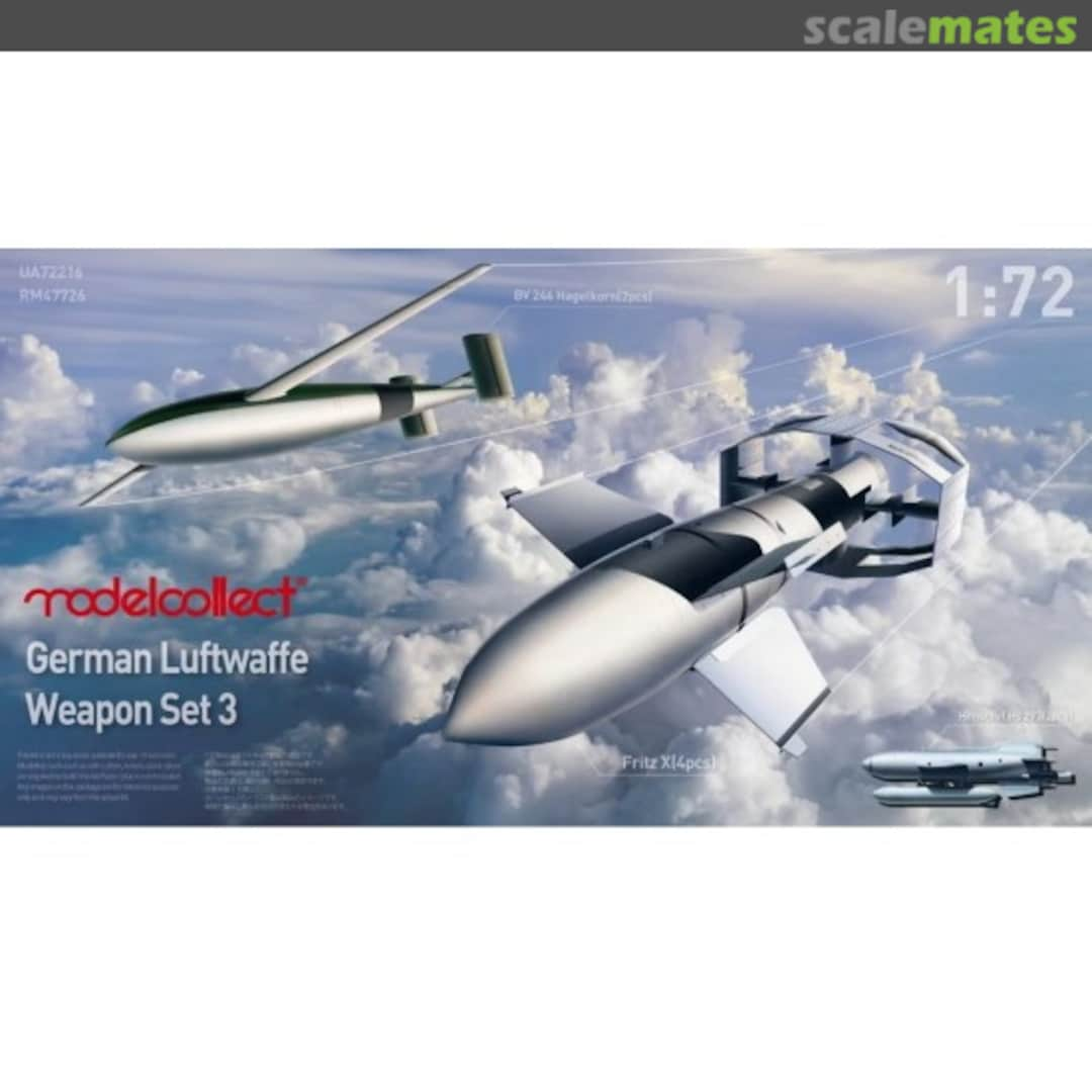 Boxart German Luftwaffe Weapon Set 3 UA72215 Modelcollect