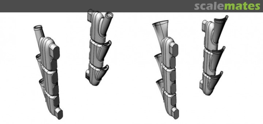 Boxart Hurricane Exhausts 48006-3D Arma Hobby