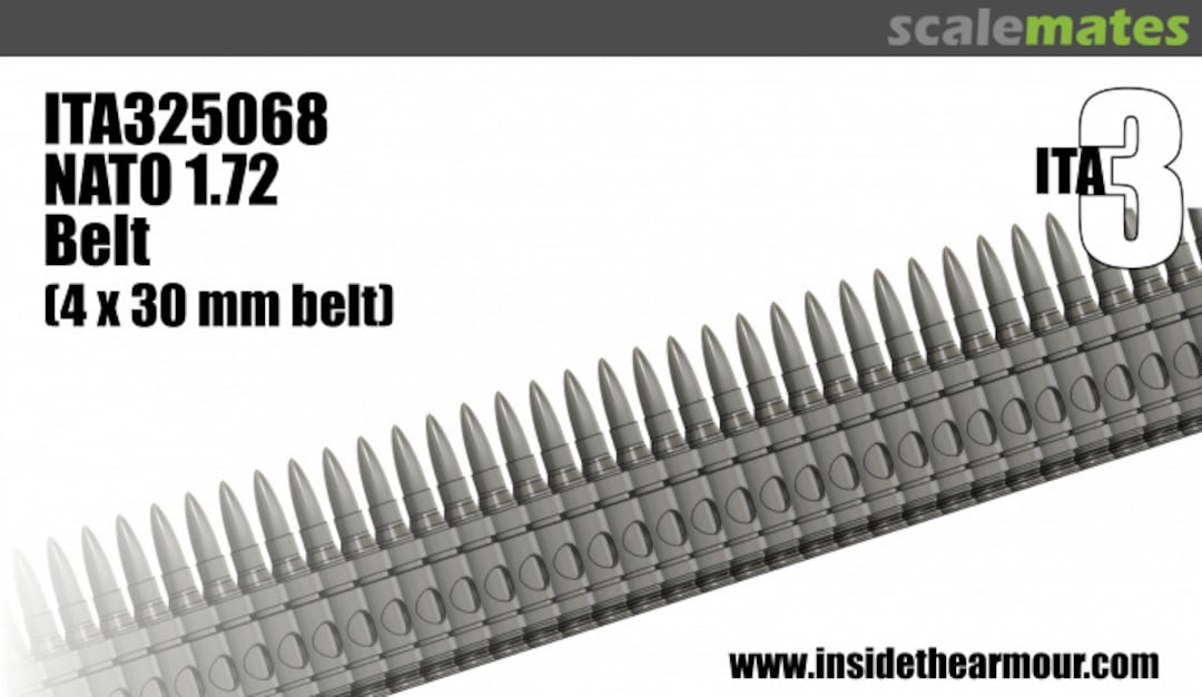 Boxart NATO 7.62 Link Belt Ammunition ITA335070 Inside the Armour ITA3