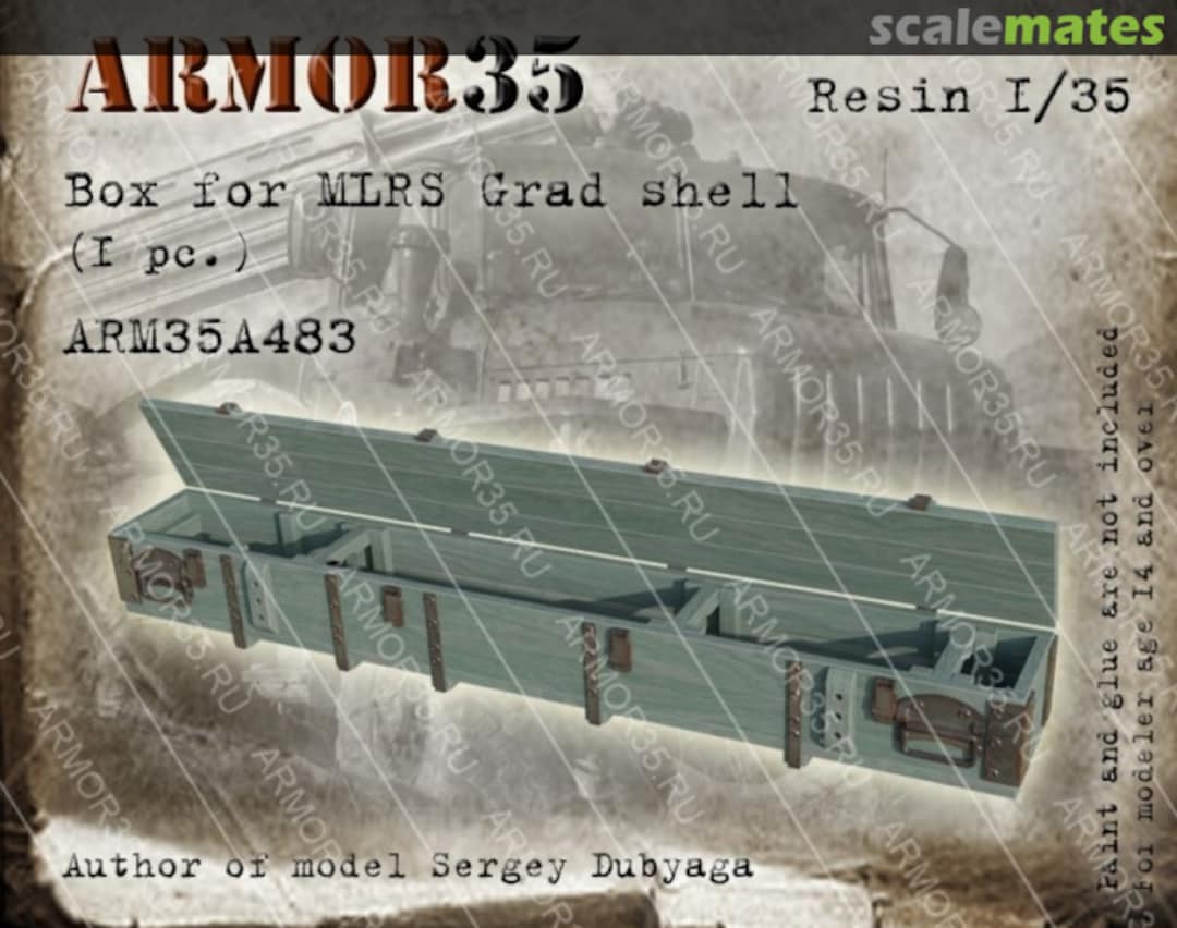 Boxart Box for MLRS Grad shell ARM35A483 Armor35