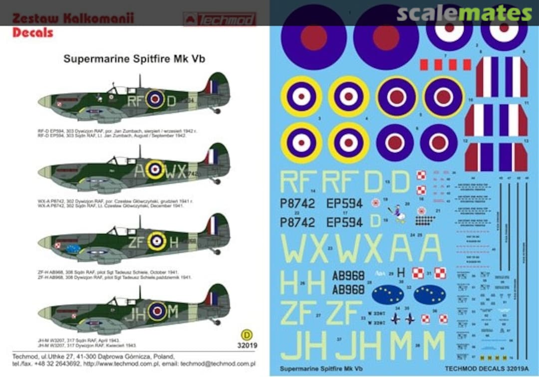 Boxart Supermarine Spitfire Mk VB 32019 Techmod