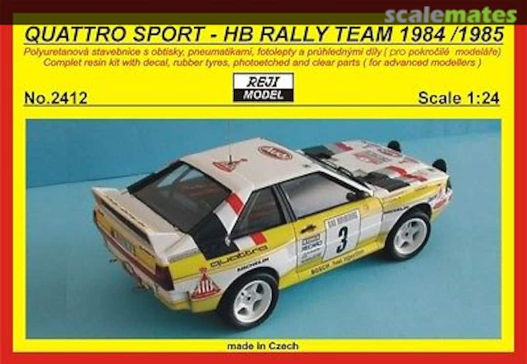 Boxart Audi Quattro Sport HB # 3 2412 REJI Model