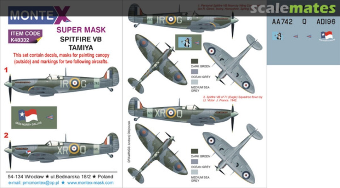 Boxart Spitfire Mk.Vb K48332 Montex