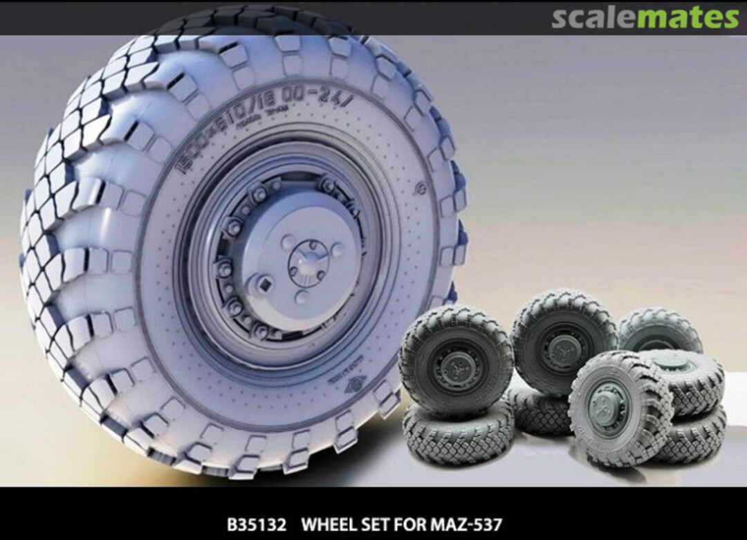 Boxart Wheel Set for MaZ-537 B35132 Miniarm