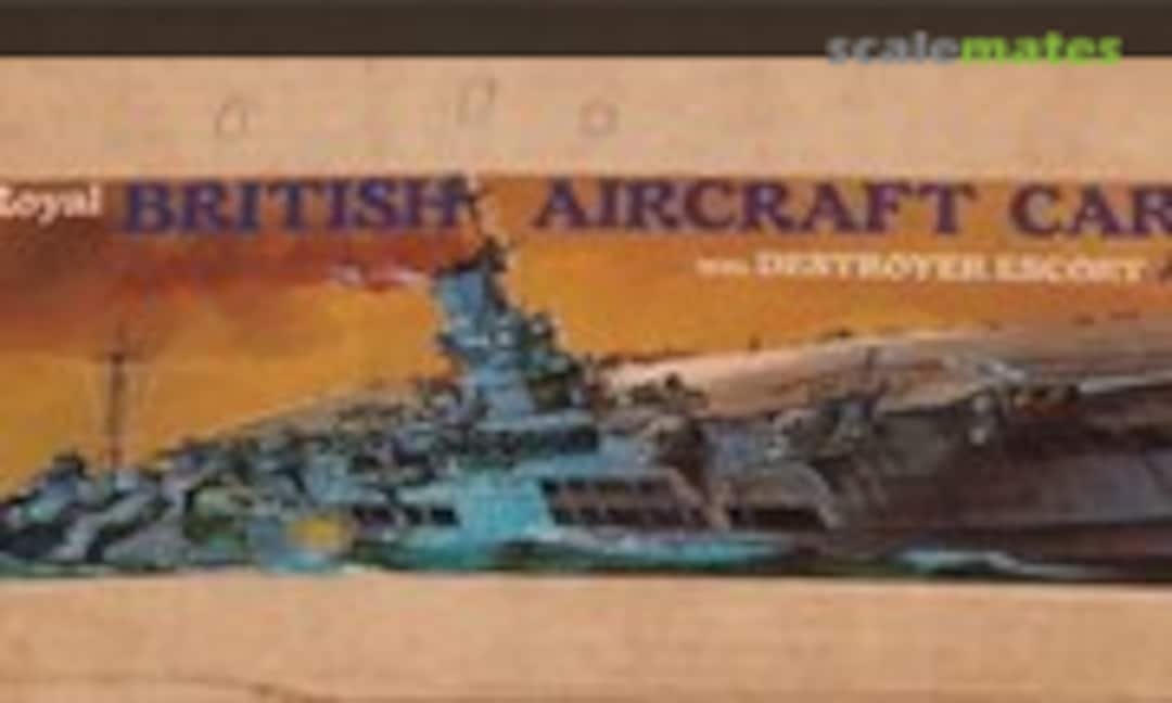 1:720 Ark Royal British Aircraft Carrier with Destroyer Escort Ashanti (Revell H-312)