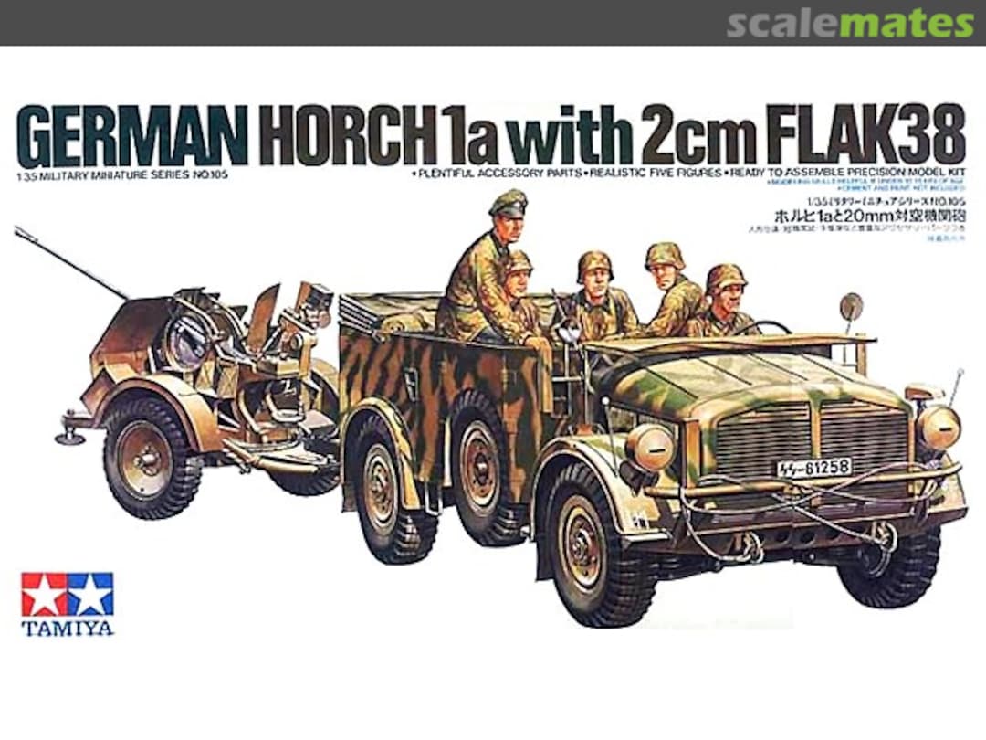 Boxart Horch 1a with 2cm Flak 38 MM105 Tamiya