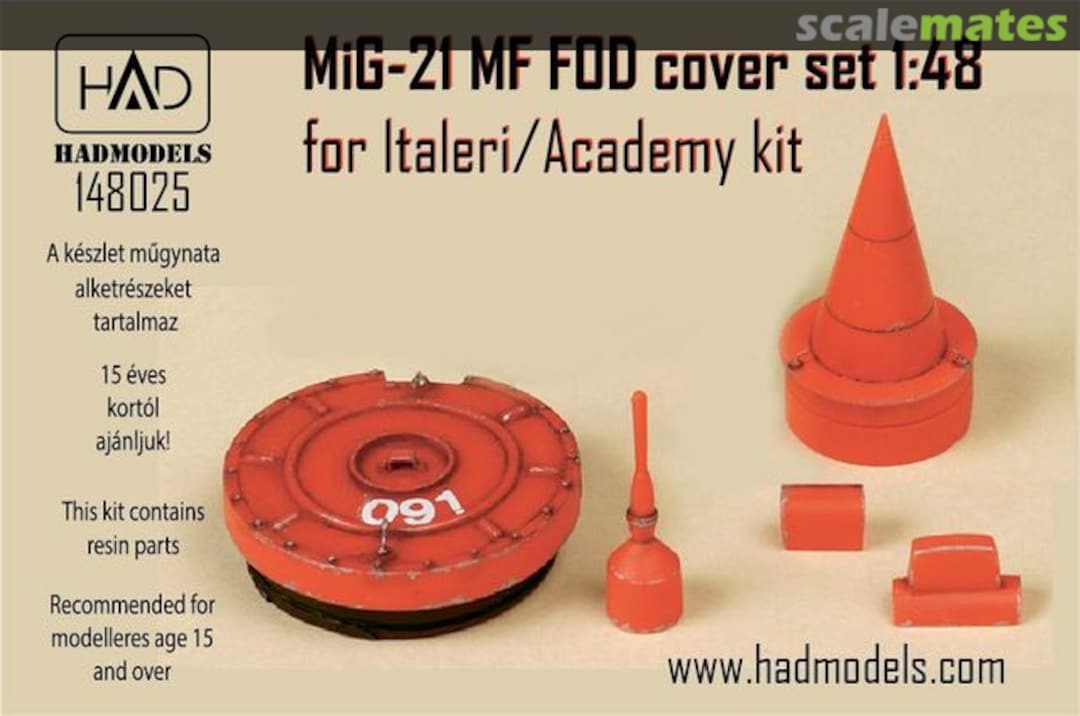 Boxart MiG-21MF - FOD cover set 148025 HADmodels 