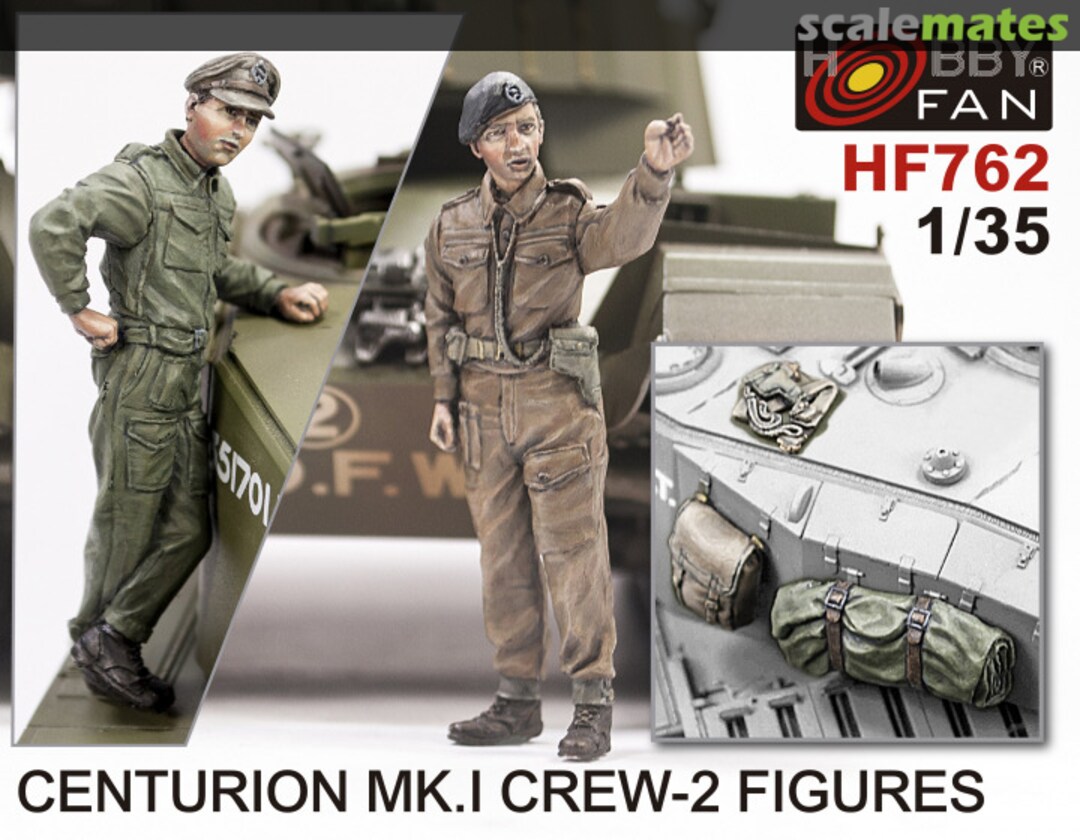 Boxart British Army Centurion Mk.1 Crew (2 Figures) HF762 Hobby Fan