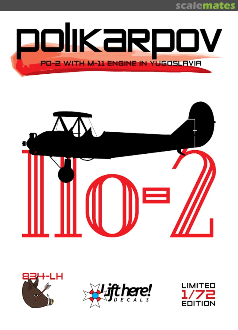 Boxart Polikarpov 834-LH Lift Here Decals