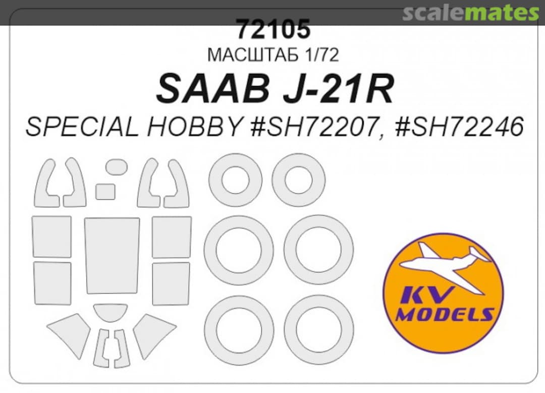 Boxart SAAB J-21R 72105 KV Models