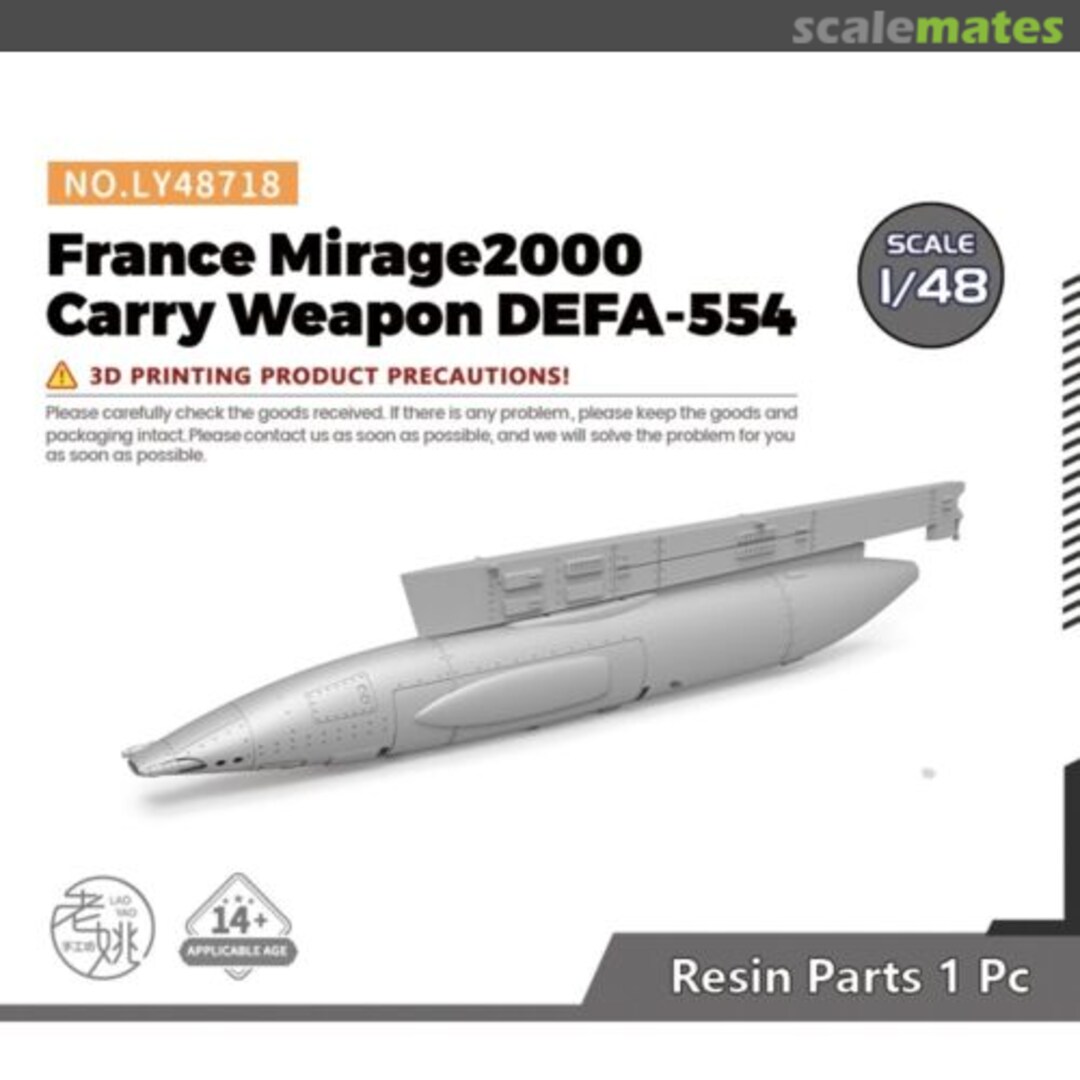 Boxart France Mirage 2000 Carry Weapon DEFA-554 LY48718 Yao's Studio