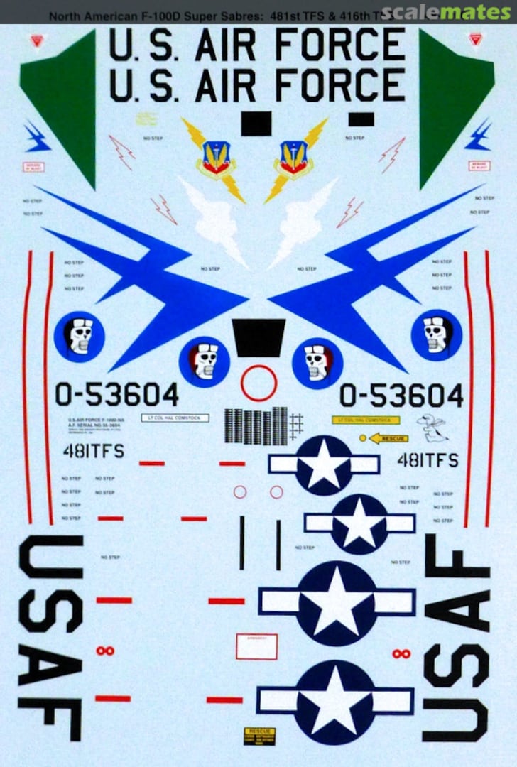 Boxart F-100D Super Sabres 48-1200 Microscale