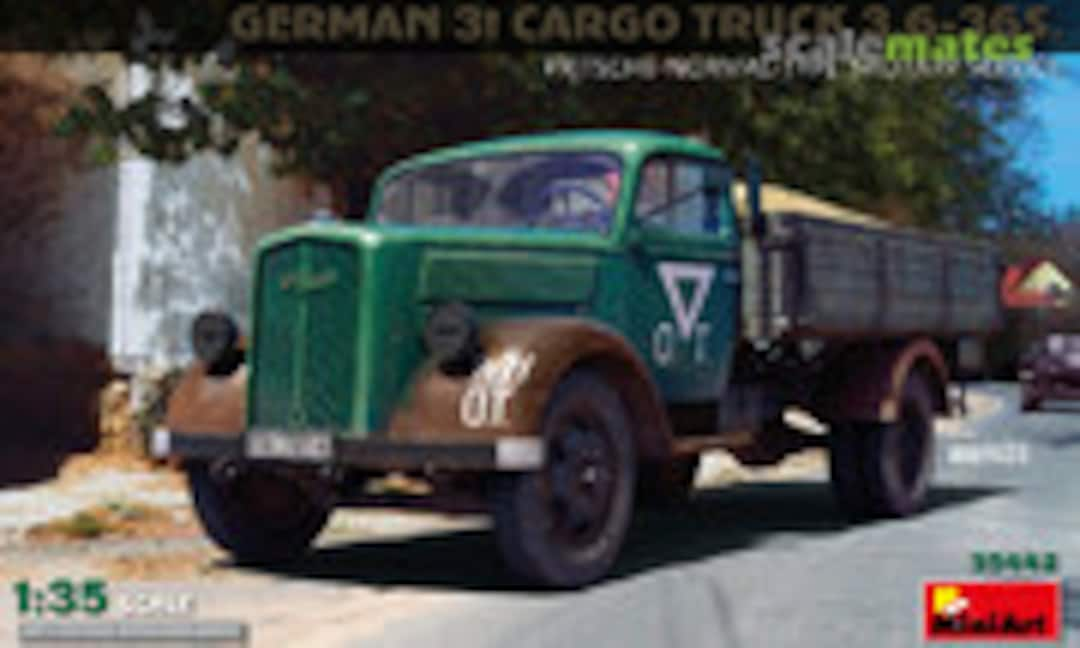 1:35 German 3t Cargo Truck 3,6-36S. (MiniArt 35442)