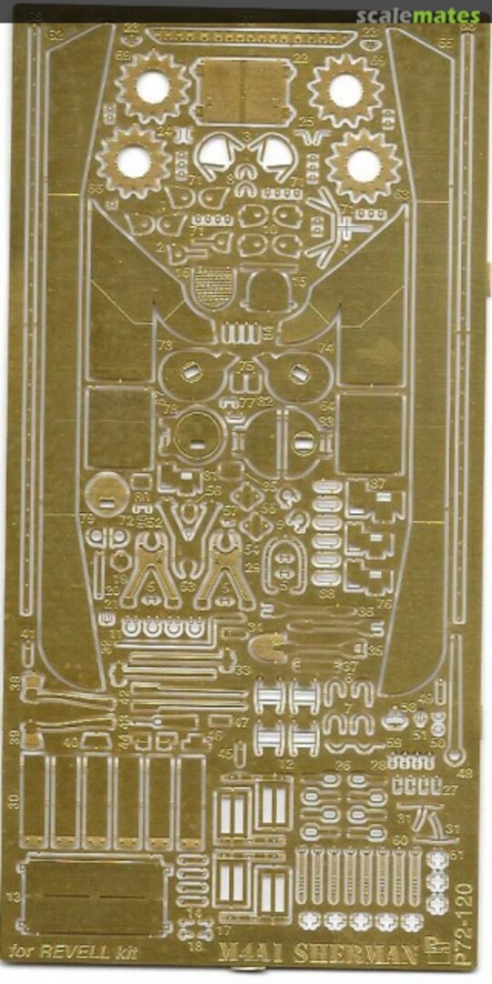 Boxart M4A1 Sherman P72-120 Part