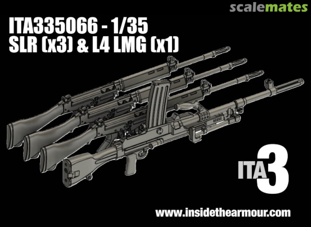 Boxart L1A1 SLRs and L4 Bren ITA335066 Inside the Armour ITA3