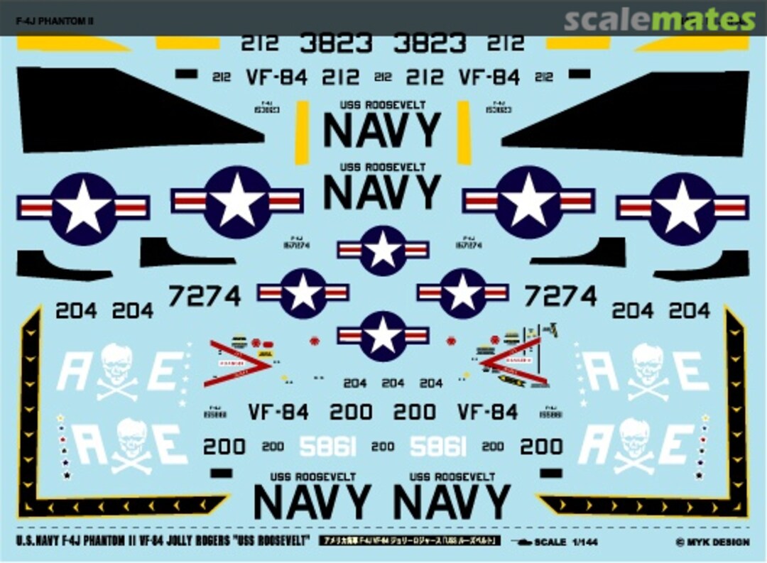 Boxart U.S.Navy F-4J Phantom VF-84 "USS Roosevelt" 06905 MYK Design