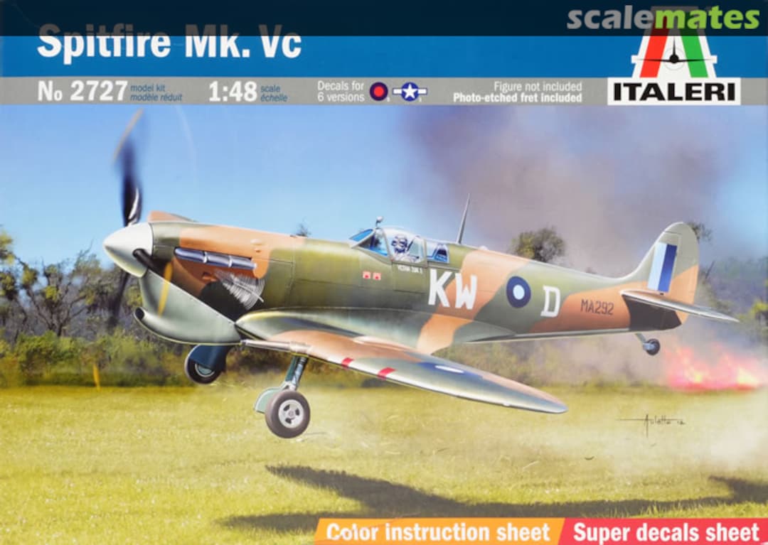 Boxart Spitfire Mk.Vc 2727 Italeri