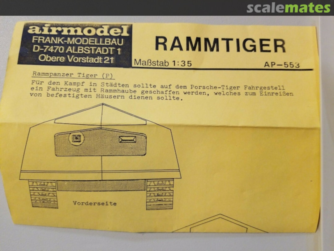 Boxart Rammtiger VK4501 AM-553 Airmodel