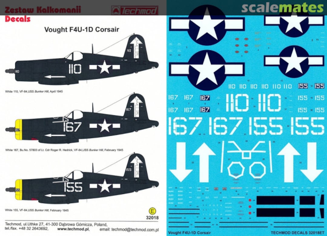 Boxart Vought F4U-1D Corsair 32018 Techmod