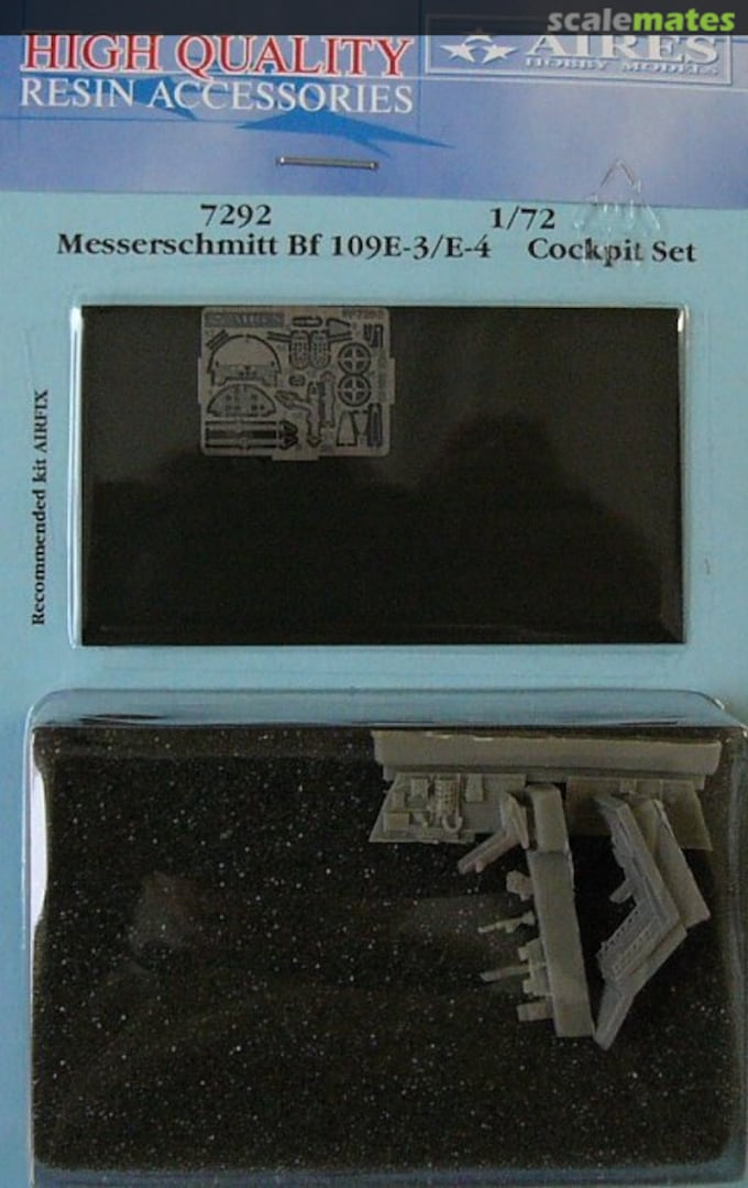 Boxart Messerschmitt Bf 109E-3/E-4 Cockpit Set 7292 Aires