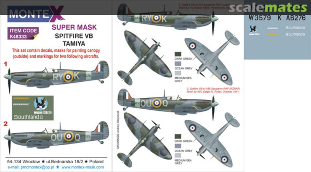 Boxart Spitfire Mk.Vb K48333 Montex