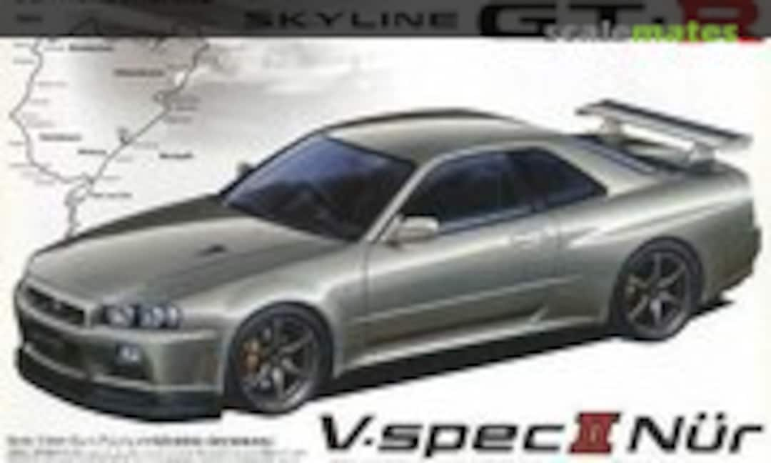 1:24 Skyline GT-R V-Spec II Nür (R34) (Aoshima 038512)