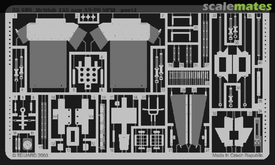 Boxart 155 mm AS-90 SPH 35566 Eduard