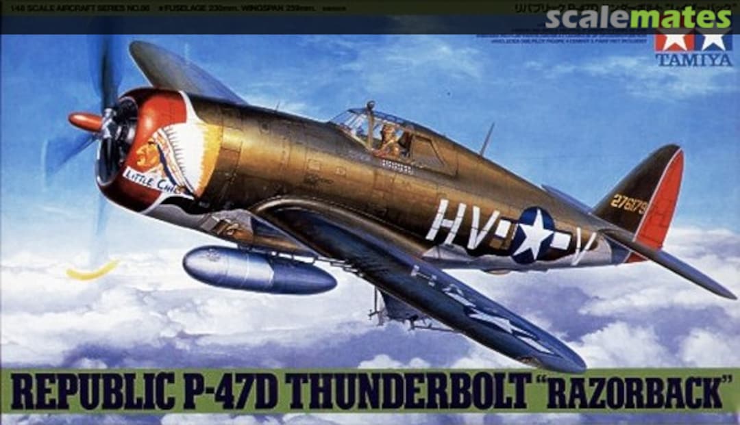 Boxart Republic P-47D Thunderbolt "Razorback" 61086 Tamiya