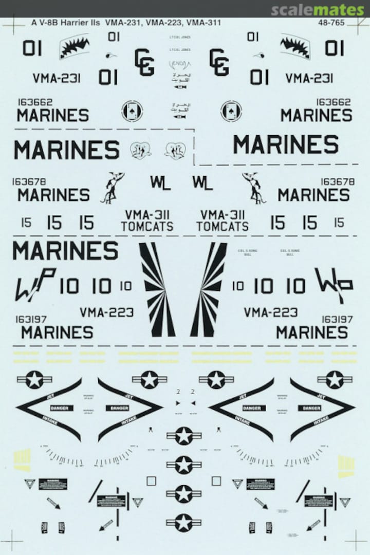 Boxart USMC AV-8B Harriers 48-0765 SuperScale International