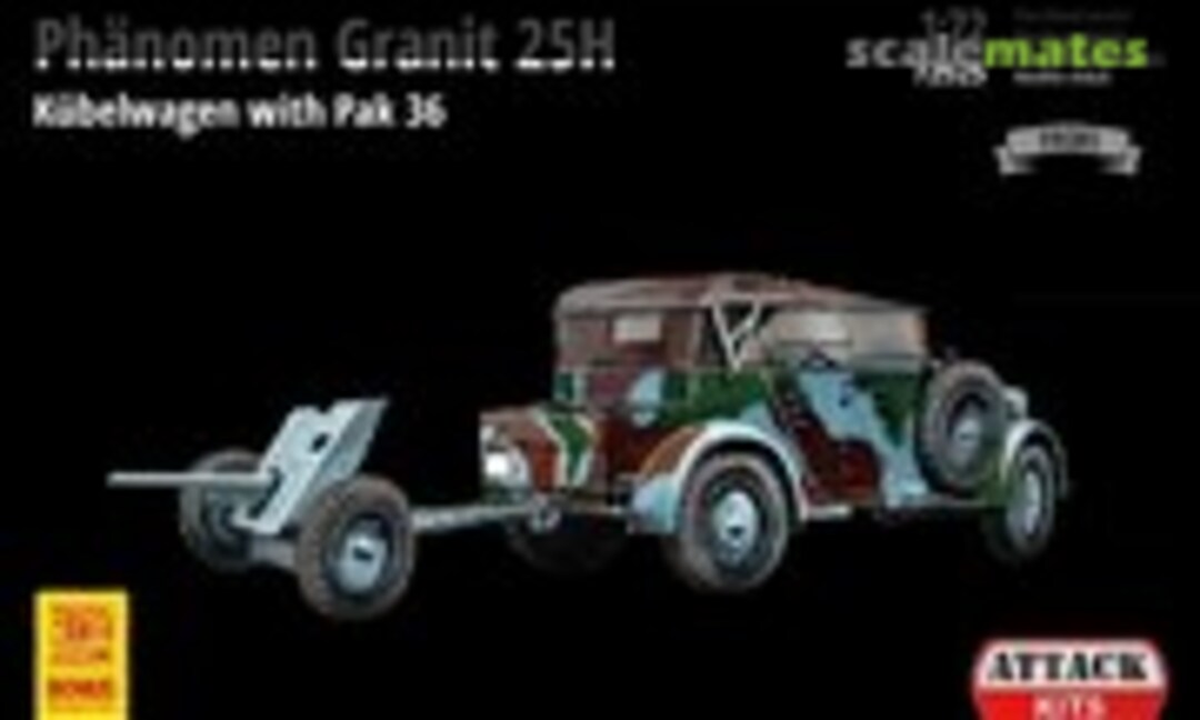 1:72 Phänomen Granit 25H Kübelwagen with Pak 36 (Attack Hobby Kits 72925)