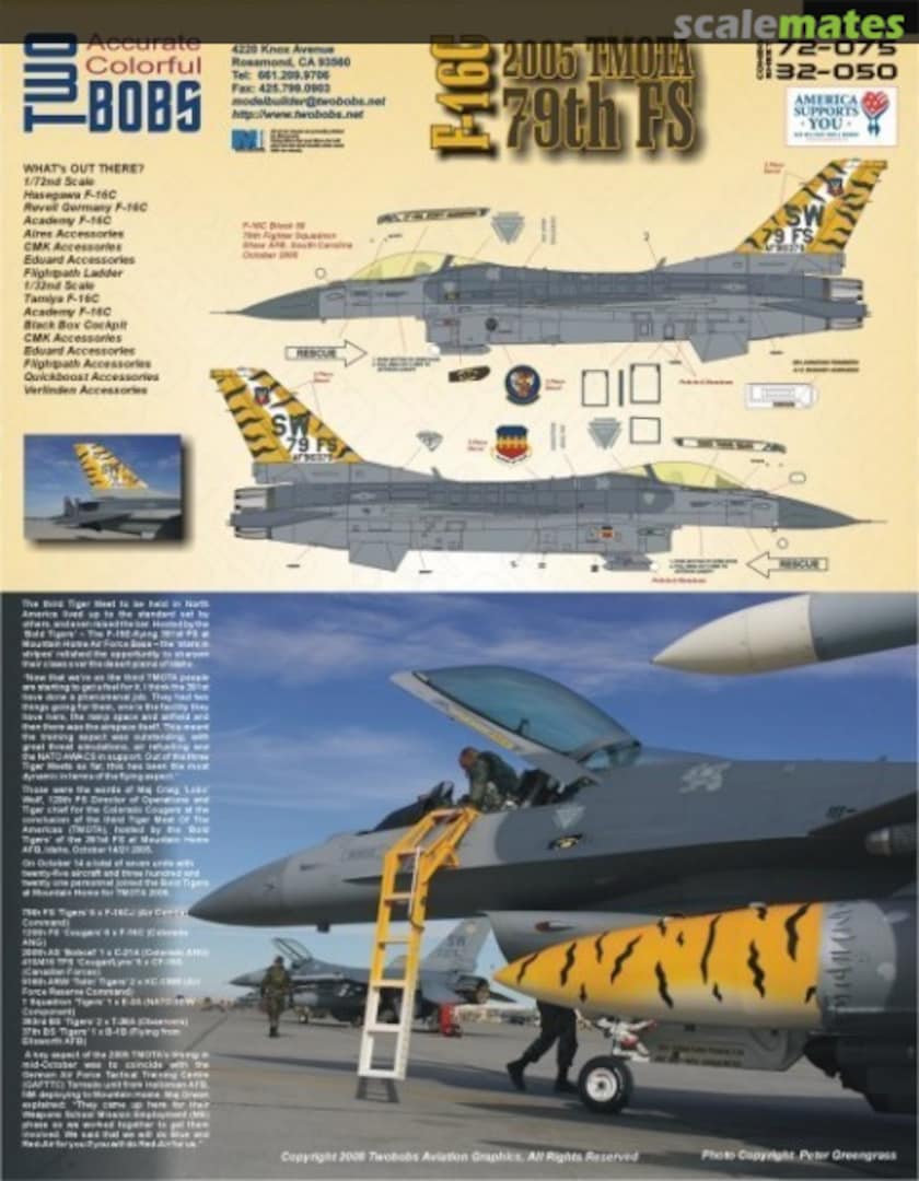 Boxart F-16C 79th FS 2005 TMOTA 32-050 TwoBobs Aviation Graphics