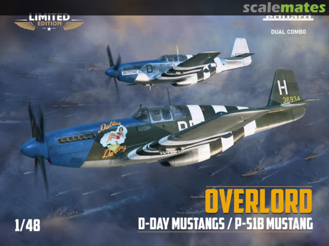 Boxart Overlord D-Day Mustangs / P-51B Mustang 11181 Eduard